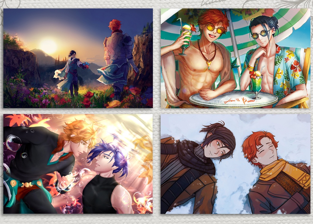 「花の咲く如く」ポストカード