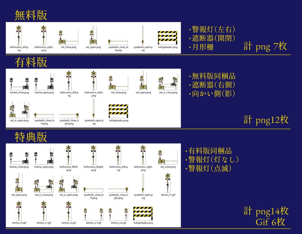 【無料有】置くだけ踏切【部屋素材】