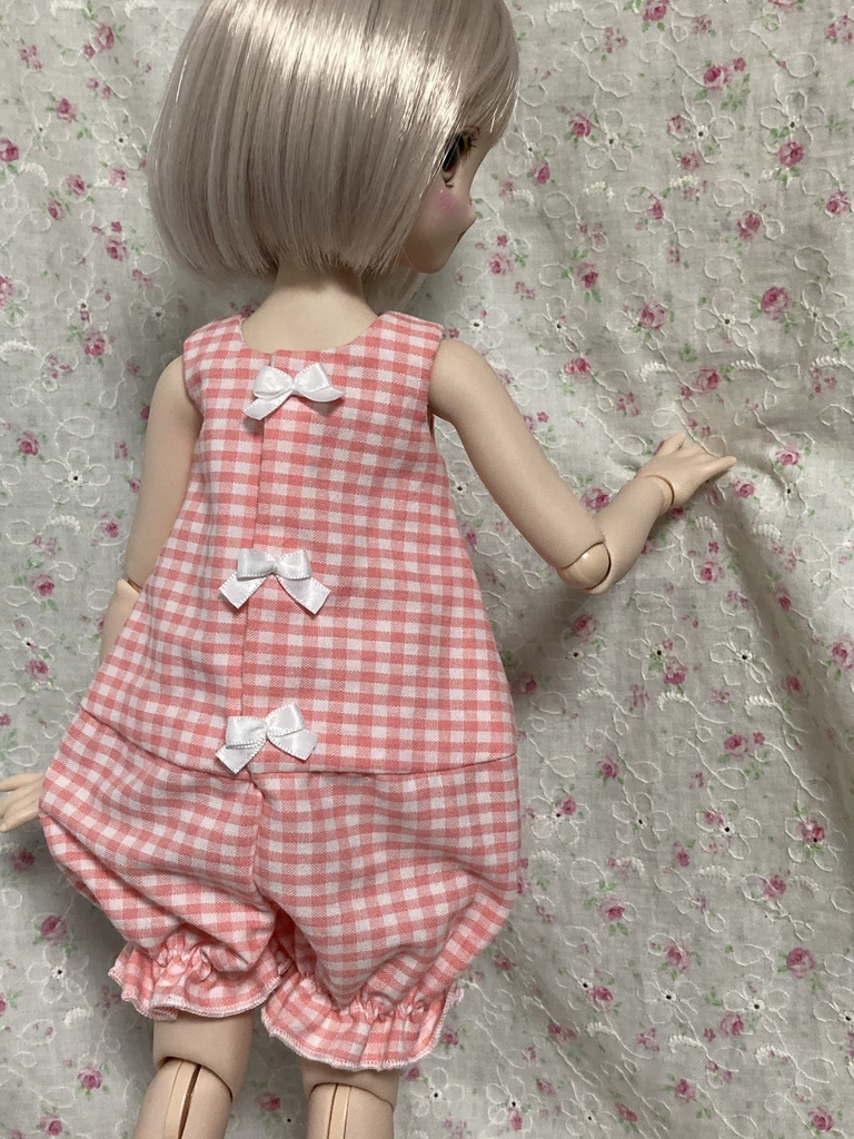 MDD S胸 ロンパース ピーチ