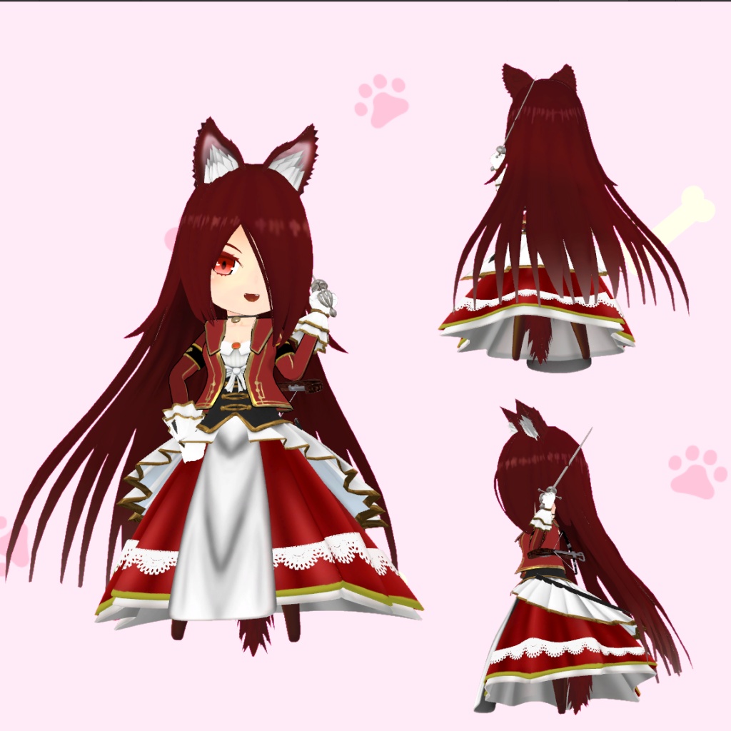 オリジナル3Dモデル【ちびロルちゃん】