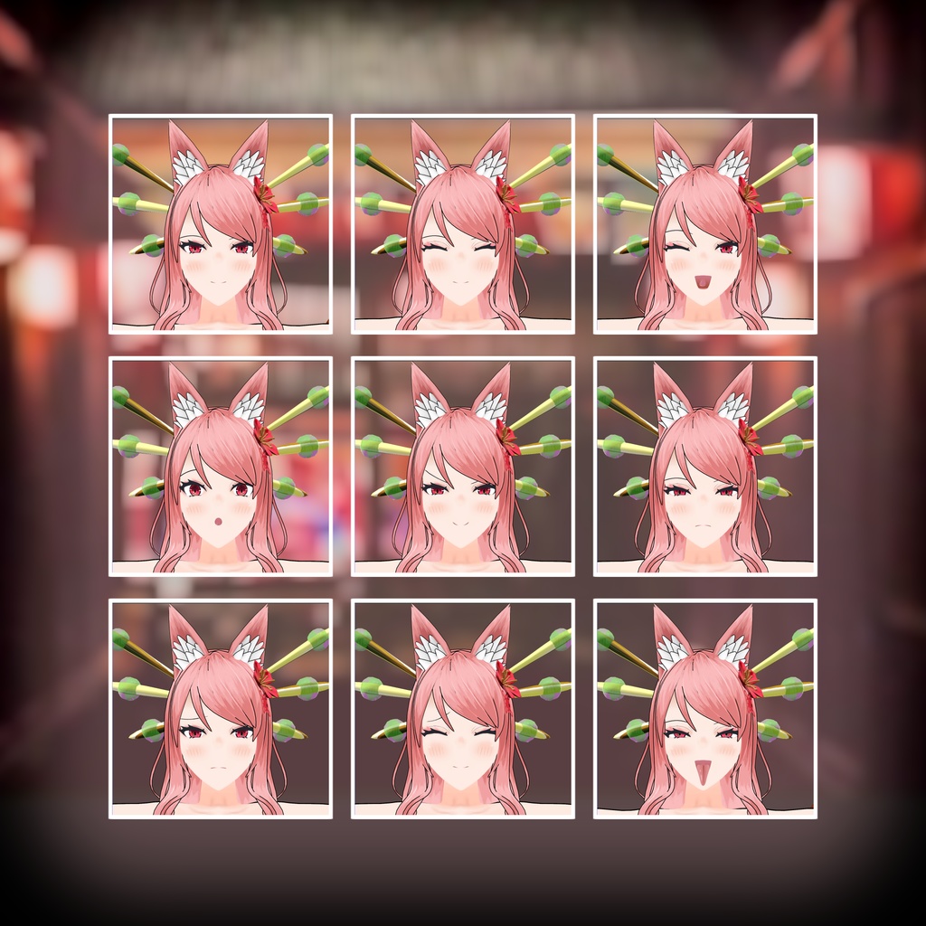 オリジナル3Dモデル【紅梅】