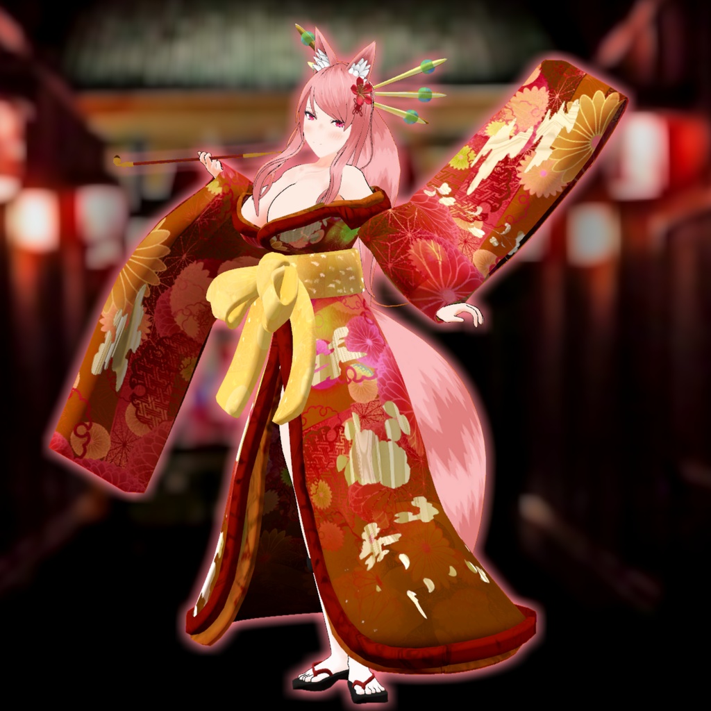 オリジナル3Dモデル【紅梅】