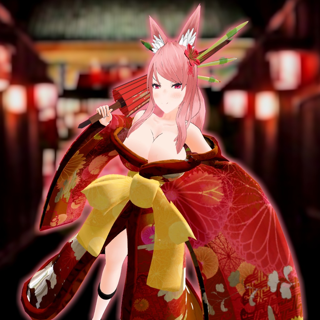 オリジナル3Dモデル【紅梅】