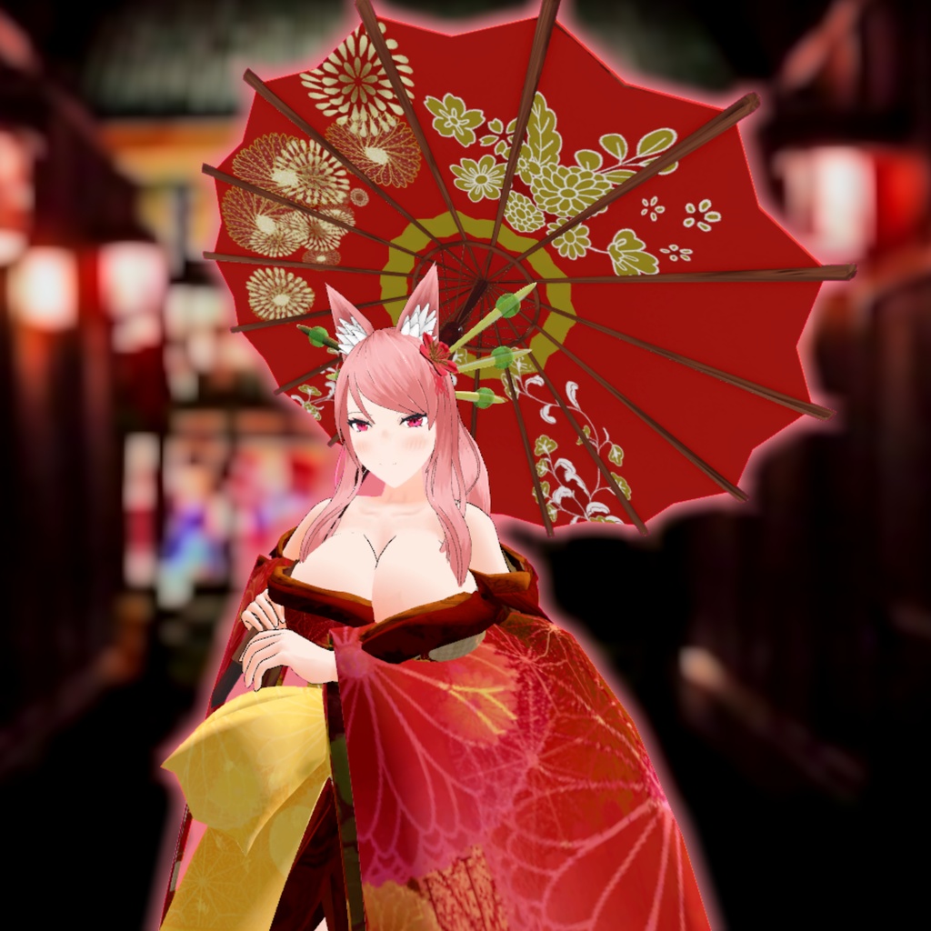 オリジナル3Dモデル【紅梅】