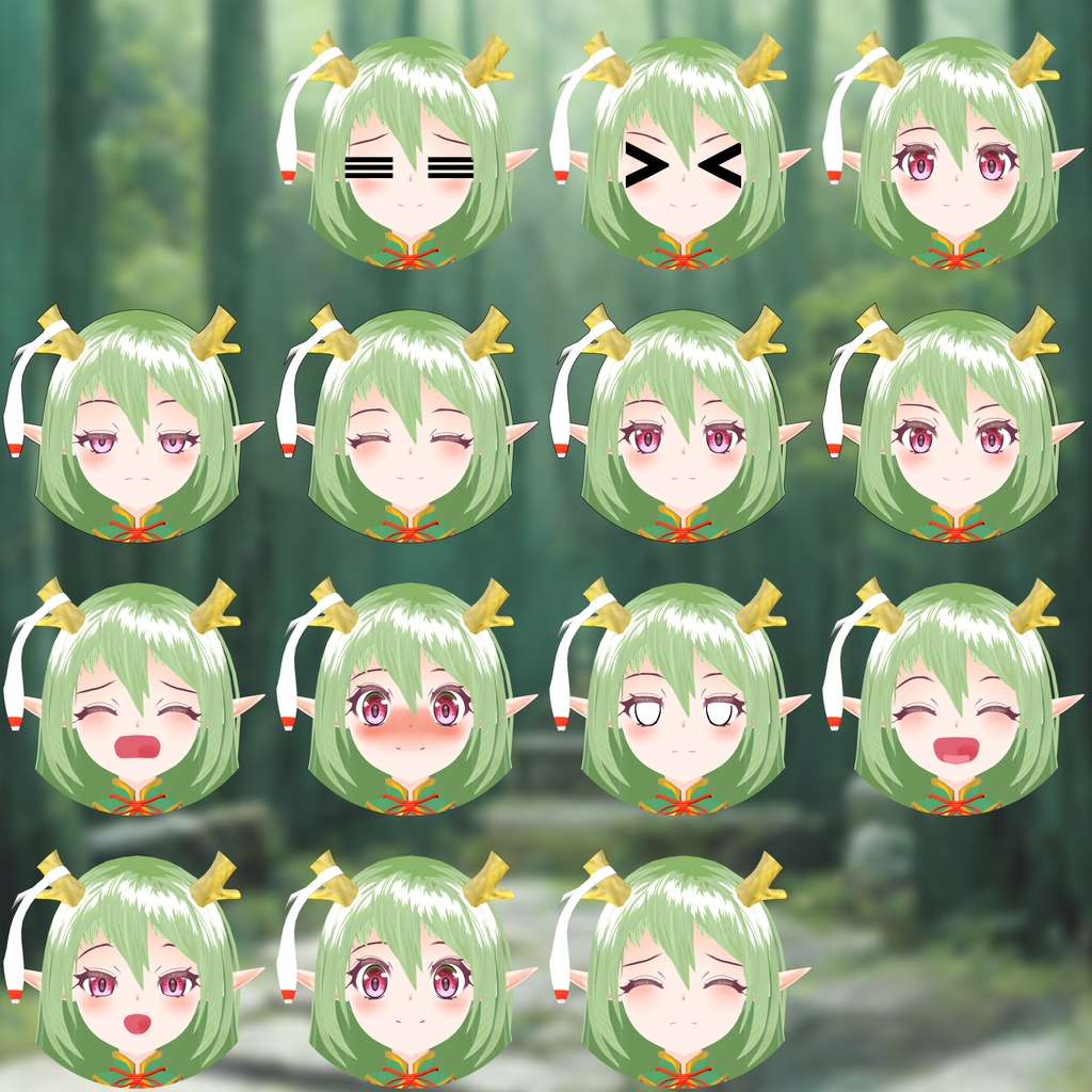 オリジナル3Dモデル【ミント】