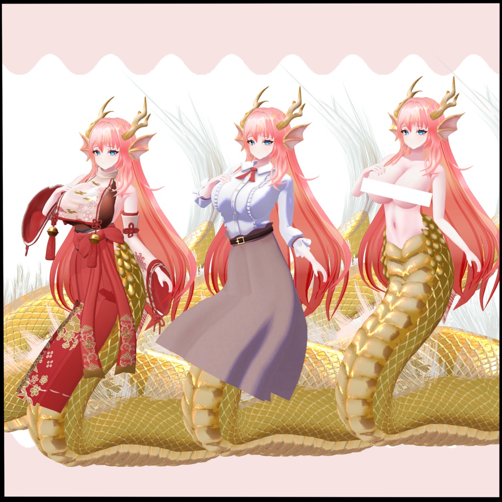 オリジナル3Dモデル【恋華 -Renge-】