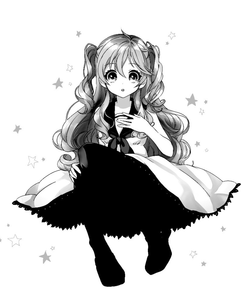 モノクロイラスト