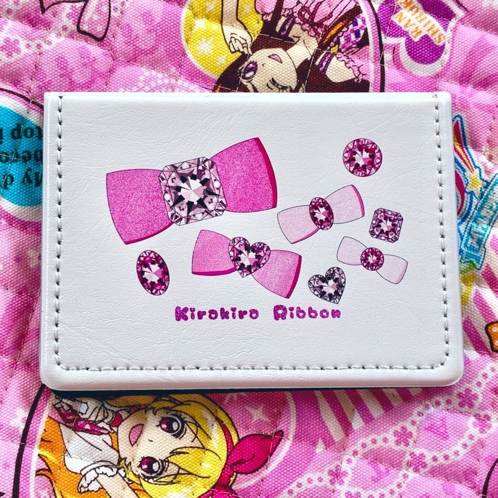 平成レトロ レザー付箋 キラキラリボン