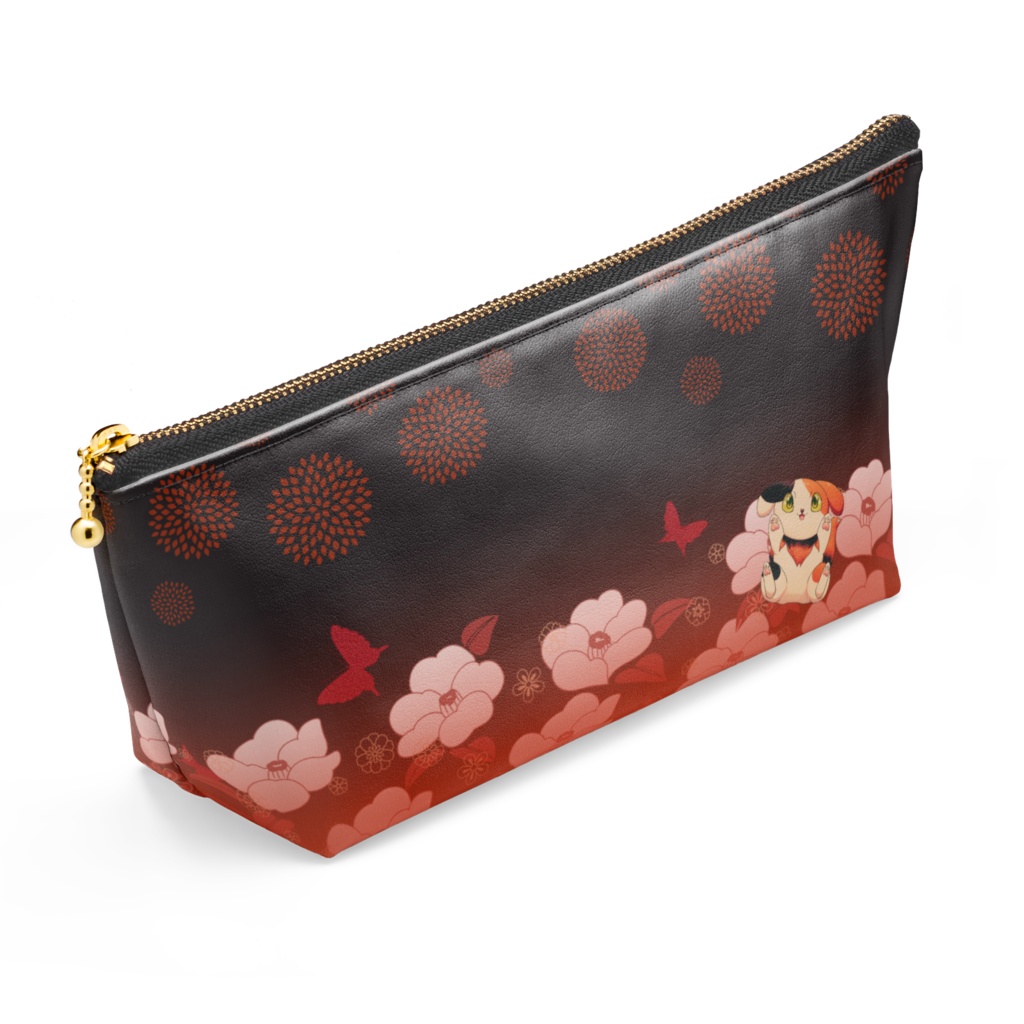 甘柿鬼さよ_着物柄ポーチ