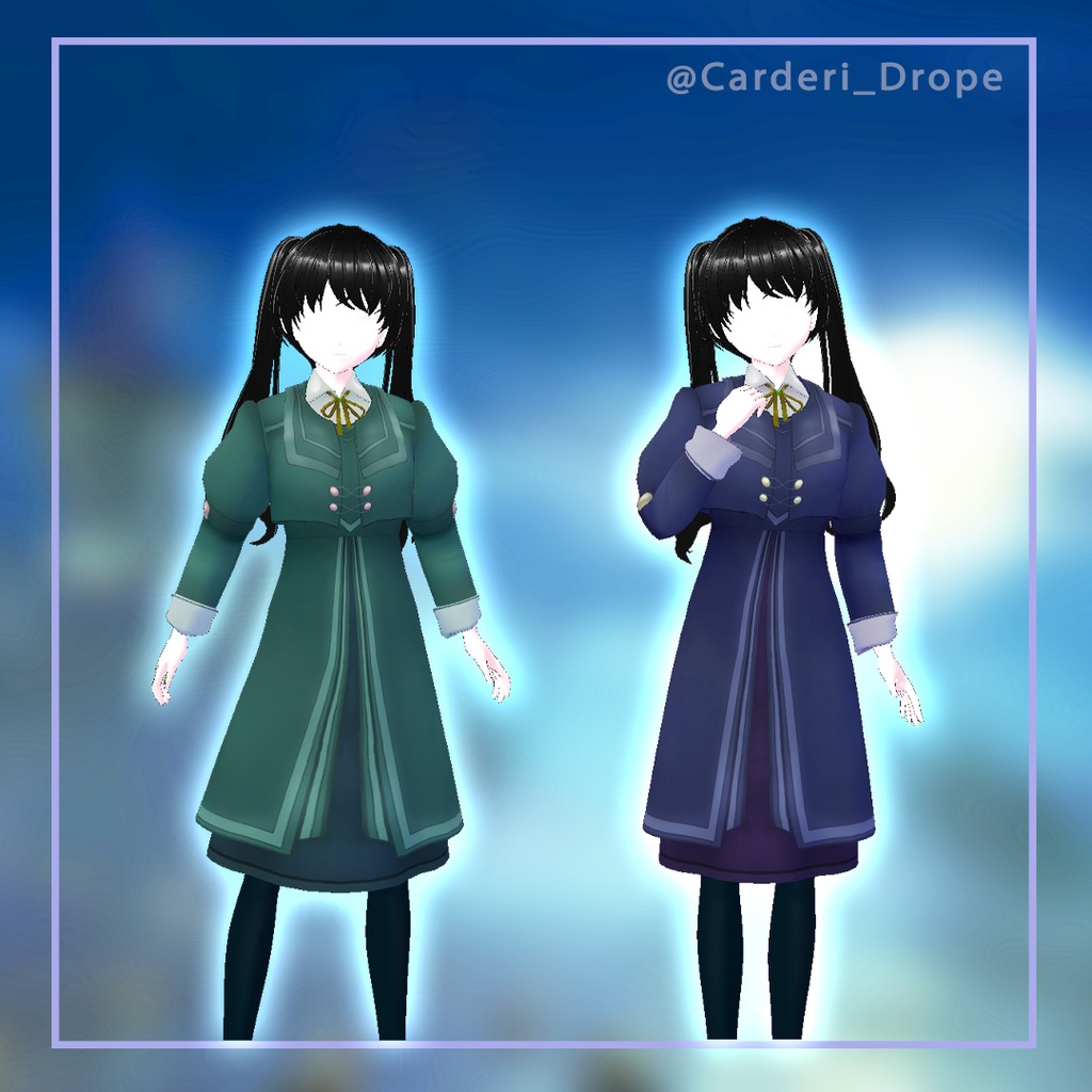 セレスティアル・ローブ || Celestial Robe || .vroid & .vrm & .jpg