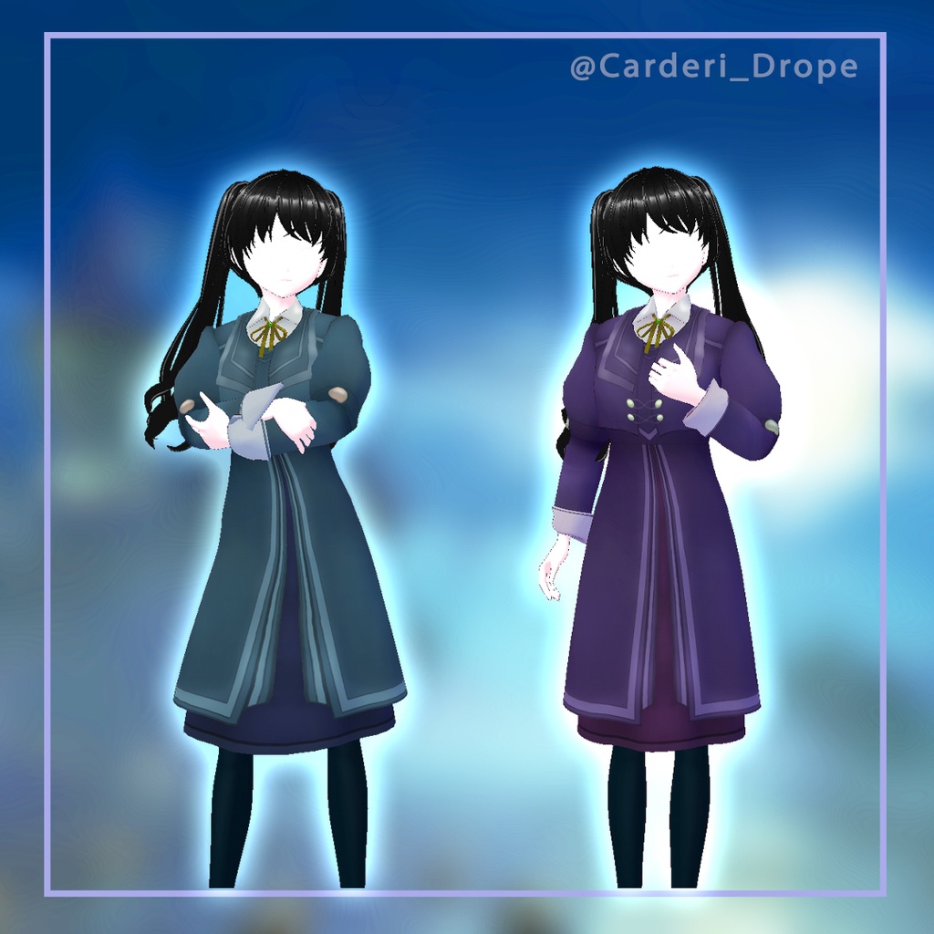 セレスティアル・ローブ || Celestial Robe || .vroid & .vrm & .jpg