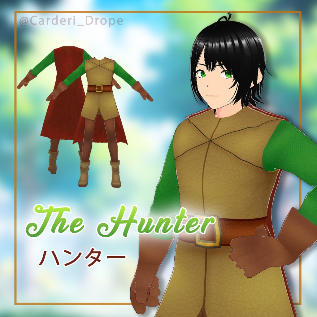 [Paid version] Humbert, the Huntsman || .vroid & .vrm & .png || (Cárderi)