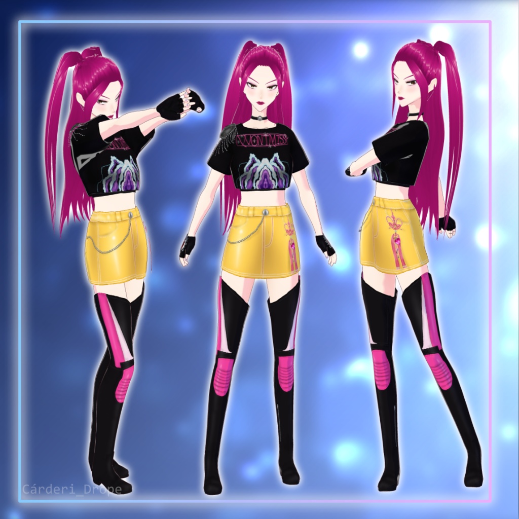 FULL SET / INDIVIDUAL PIECES || Huntrix || Mira - "How It's Done" Outfit || ミラ - 「やり方」衣装 || .png + .vroidcustomitems + .vrm + .vroid