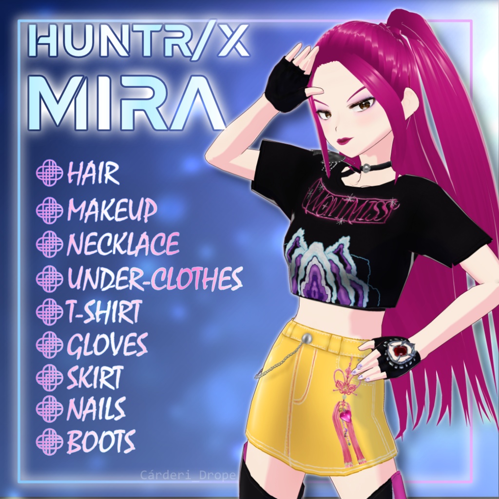 Huntrix || Mira - "How It's Done" Outfit || .png + .vroidcustomitems + .vrm + .vroid