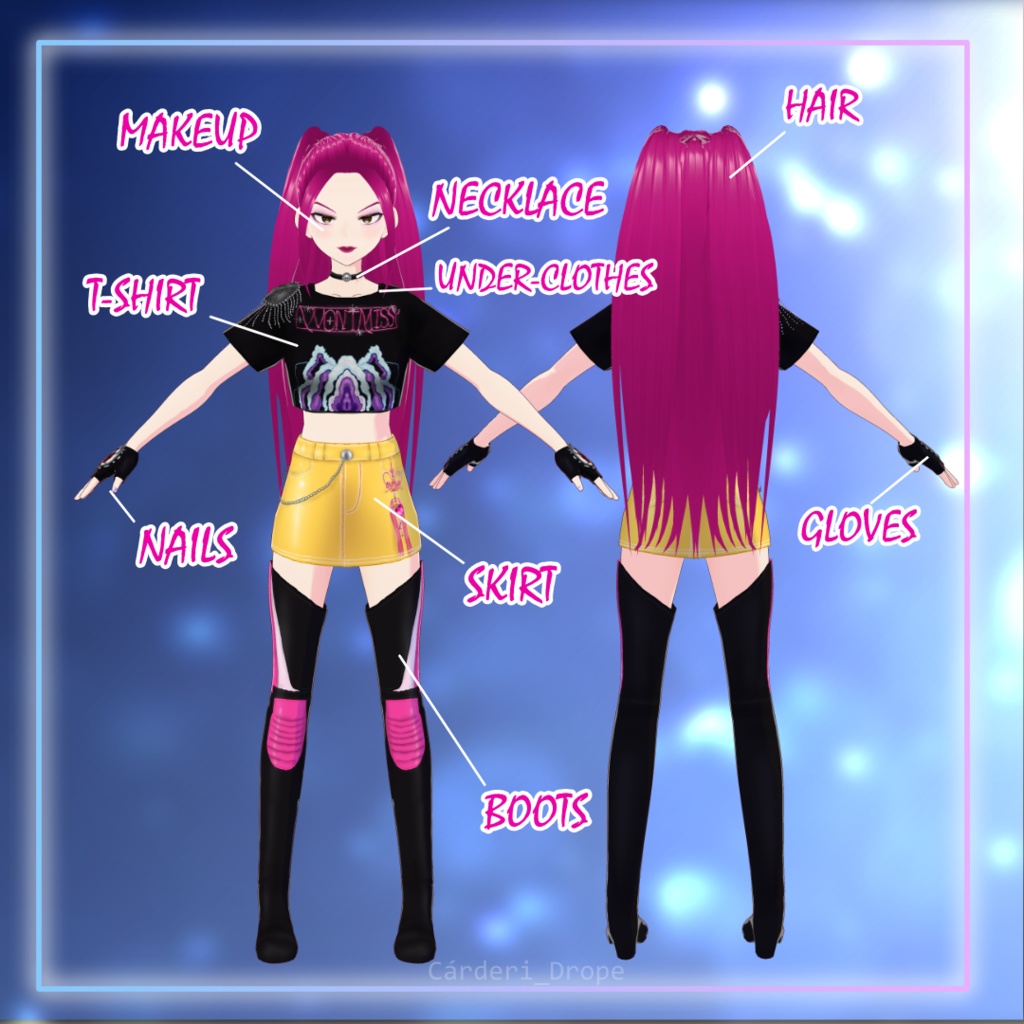 Huntrix || Mira - "How It's Done" Outfit || .png + .vroidcustomitems + .vrm + .vroid