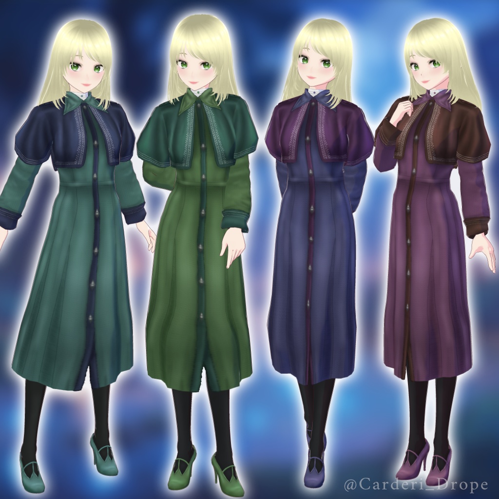 Forest Robe || 森のローブ || .png + .vroidcustomitem + .vroid + vrm
