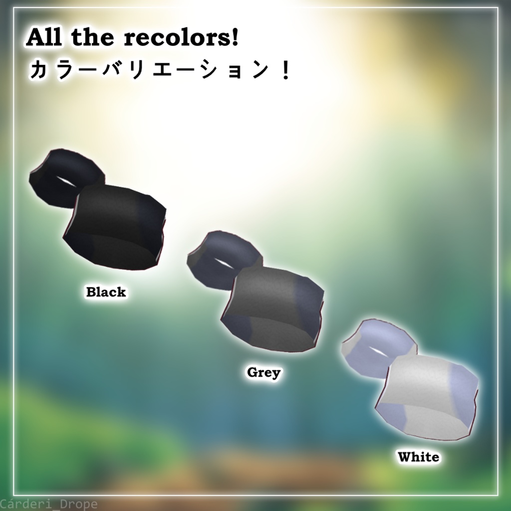 FULL SET / INDIVIDUAL PIECES || Monster Trainer Red Wristband || .png & .vroidcustomitem