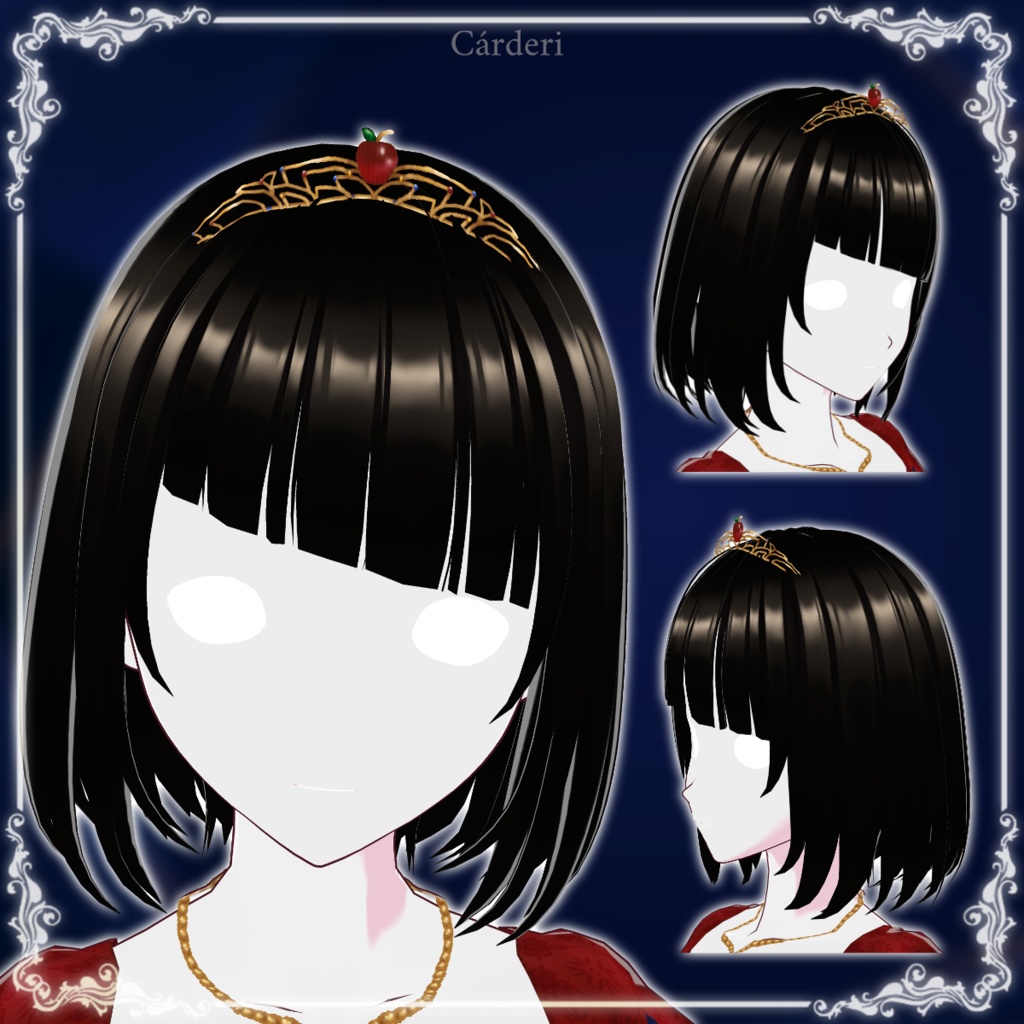 Apple Princess: Crowns || .png & .vroidcustomitem || (Cárderi)