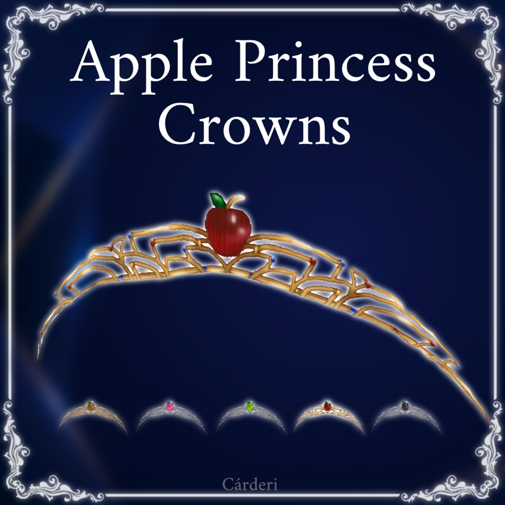 Apple Princess: Crowns || .png & .vroidcustomitem || (Cárderi)