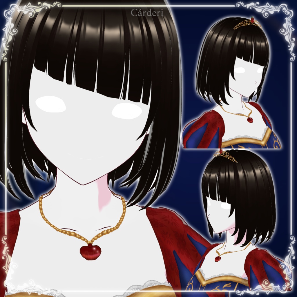 Apple Princess: Necklaces || .png & .vroidcustomitem || (Cárderi)