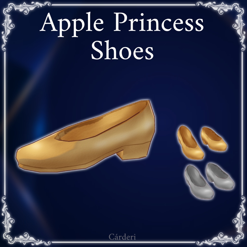 Apple Princess: Shoes || .png & .vroidcustomitem || (Cárderi)