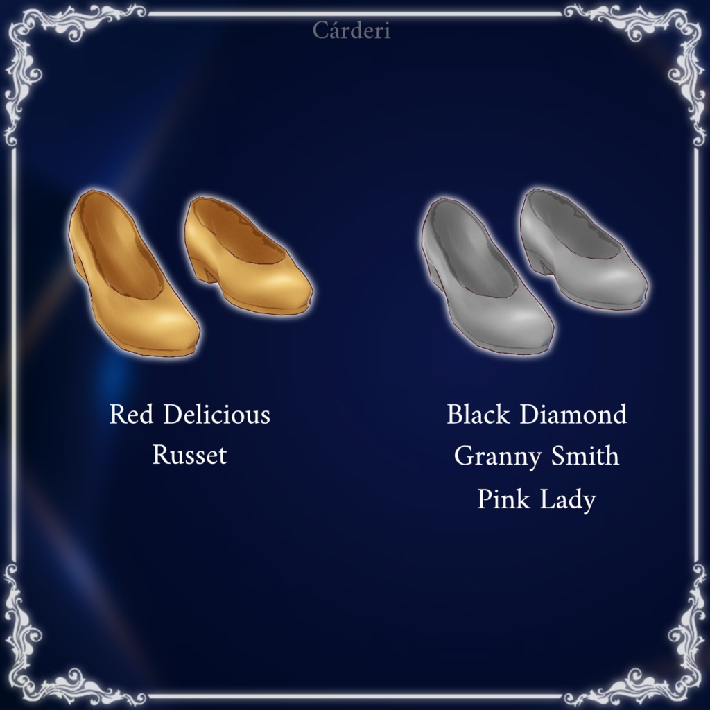 Apple Princess: Shoes || .png & .vroidcustomitem || (Cárderi)