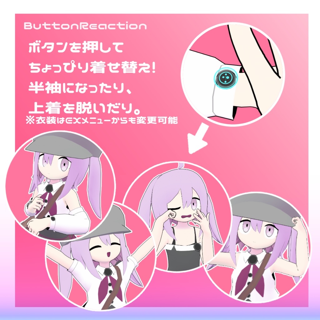 オリジナル3Dモデル 「ボタンのアニカ」