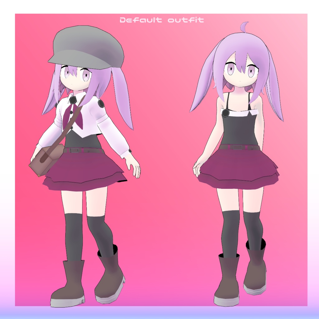 オリジナル3Dモデル 「ボタンのアニカ」