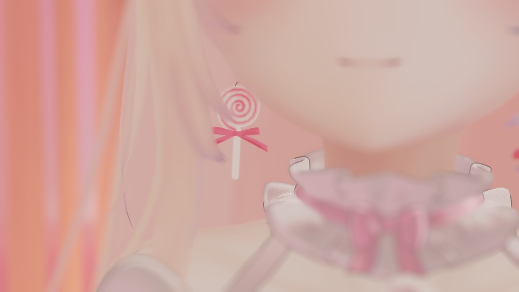【3アバター対応】🍬キャンディピアス🍭【VRC向け】