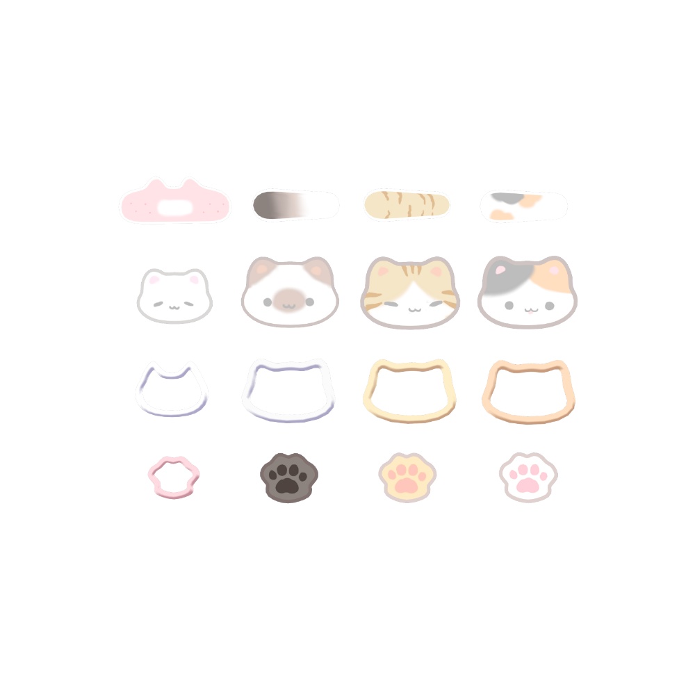 ねこちゃんヘアピンセット🐾