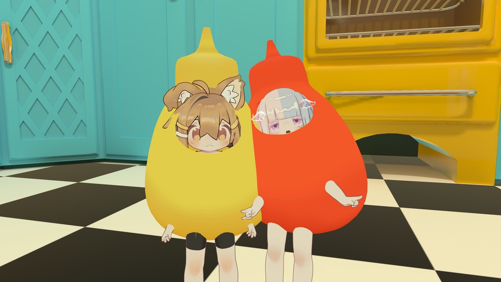 マスタード&ケチャップ🟨🟥【まめひなた・キプフェル対応】