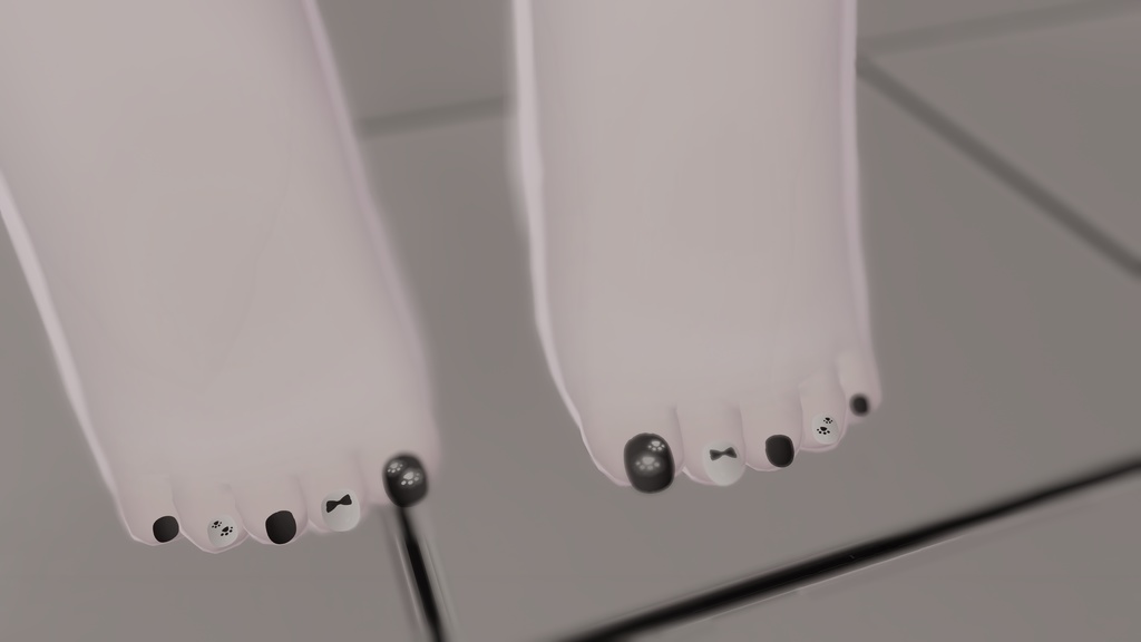 🖤キプのくろねこネイル🐾【まめふれんず・アズキ対応】