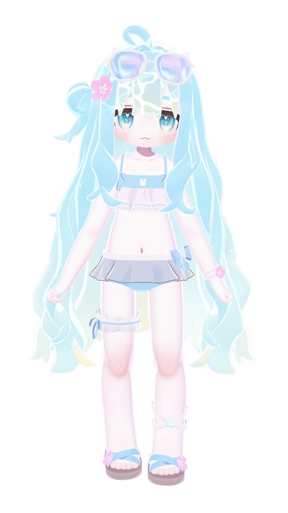 泡沫のゆらめき🌊【ヘアーテクスチャ・マテリアルセット】