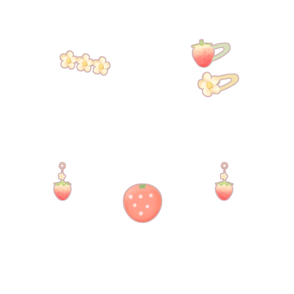 ꒰🍓イチゴ対応꒱Sweet Berry earring🍓꒰アクセサリーセット꒱
