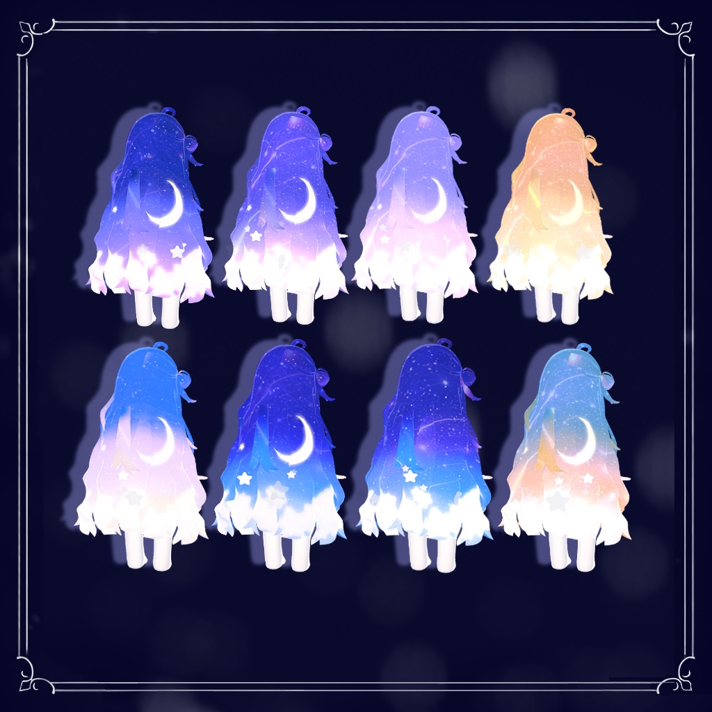 星降る記憶🌌【ヘアーテクスチャ・マテリアルセット】