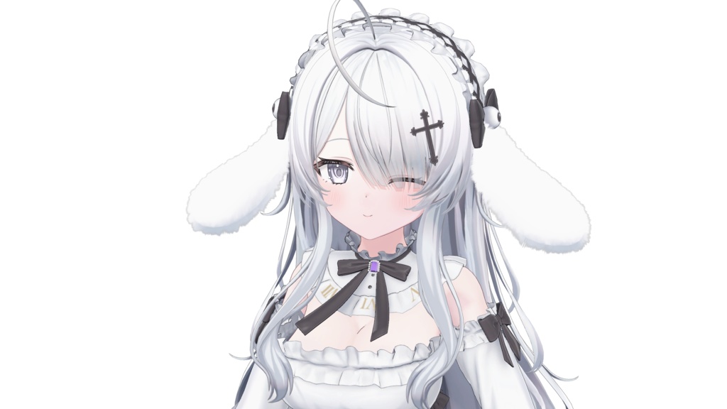 【ウェンディ対応】聖白ラビット🖤【アクセサリー&テクスチャセット】