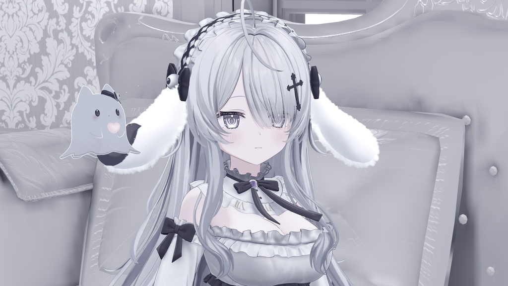 【ウェンディ対応】聖白ラビット🖤【アクセサリー&テクスチャセット】