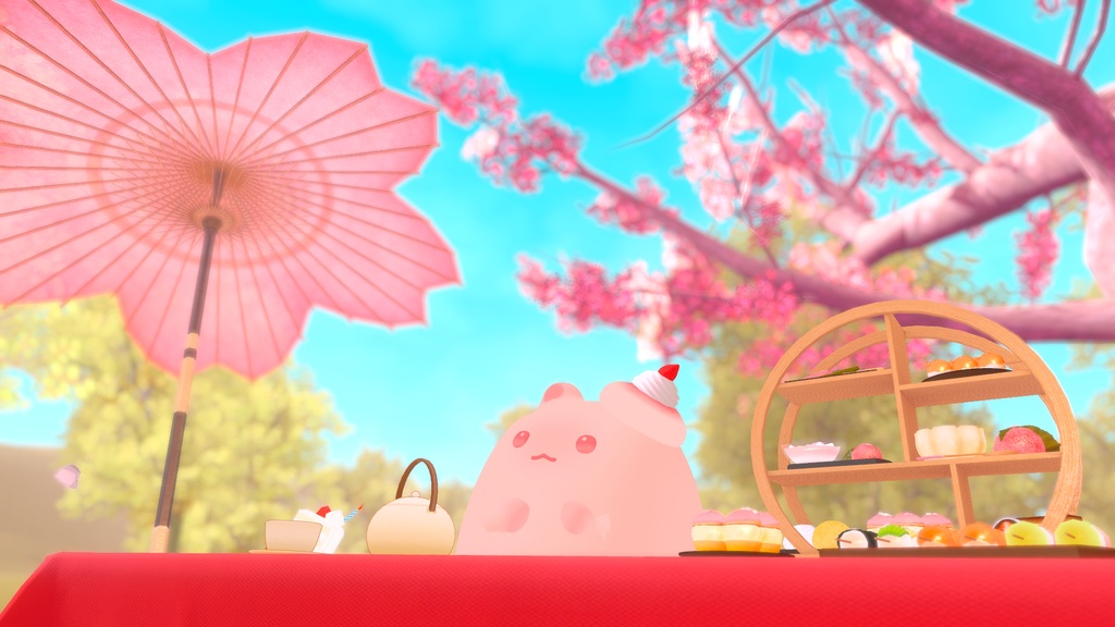 【はむ対応】はむケーキ🍯【テクスチャ&帽子セット】