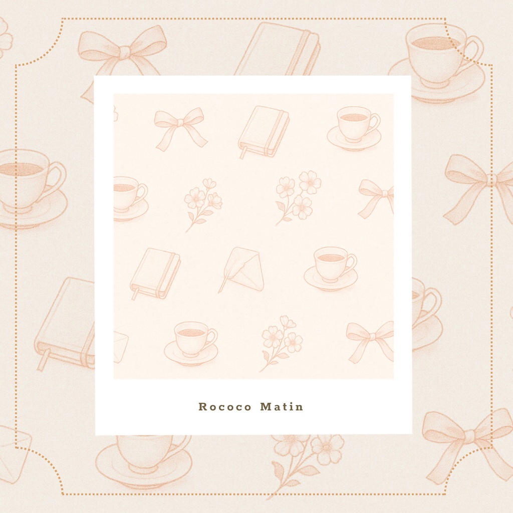 Noir de Rose|ICカードステッカー〈Rococo Matin〉