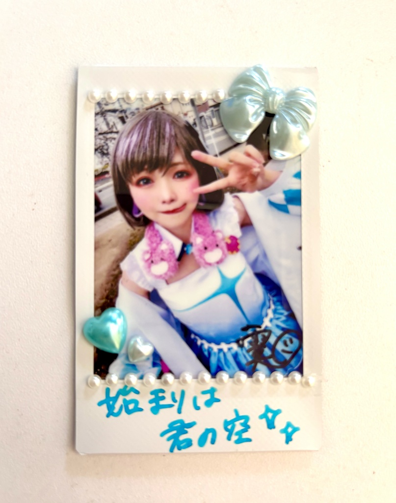 コスプレデコチェキ　唐可可(サインつき)