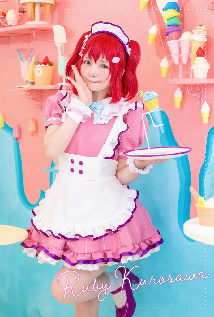黒澤ルビィ コスプレ ポストカード (AiScReam衣装)