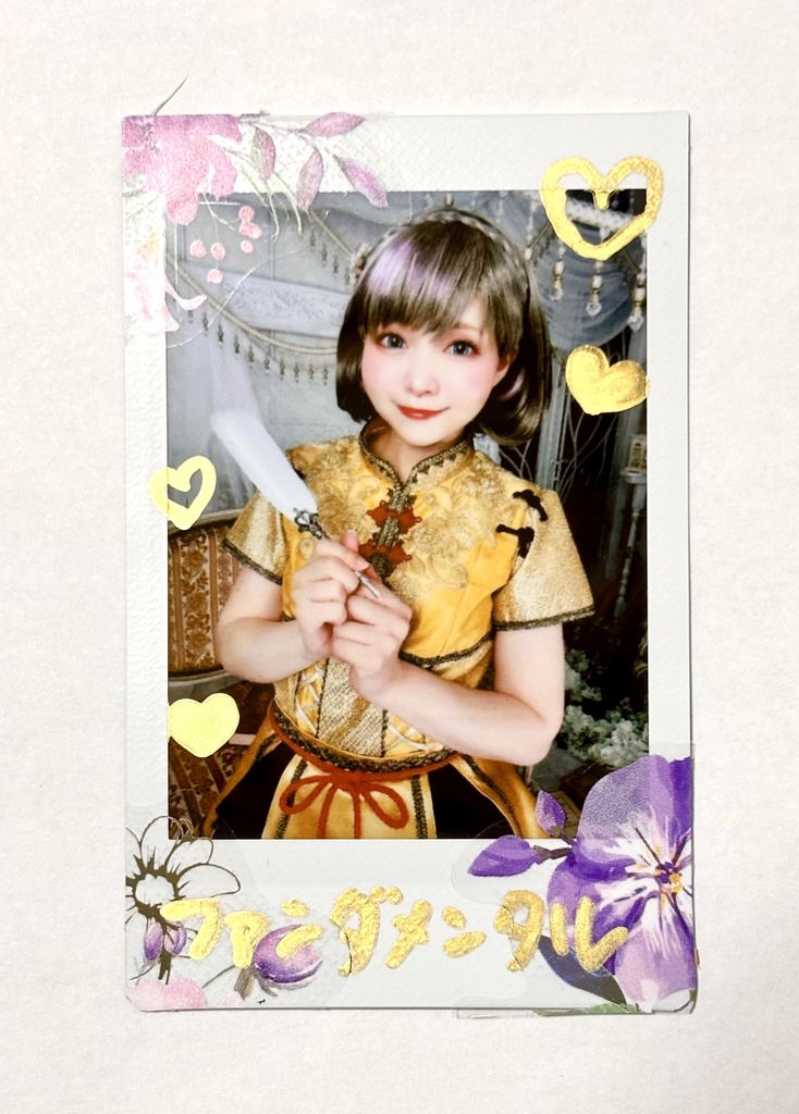 コスプレデコチェキ　唐可可(お名前入れ可）