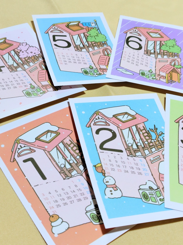 [受注生産]四季を楽しめるカレンダー2027