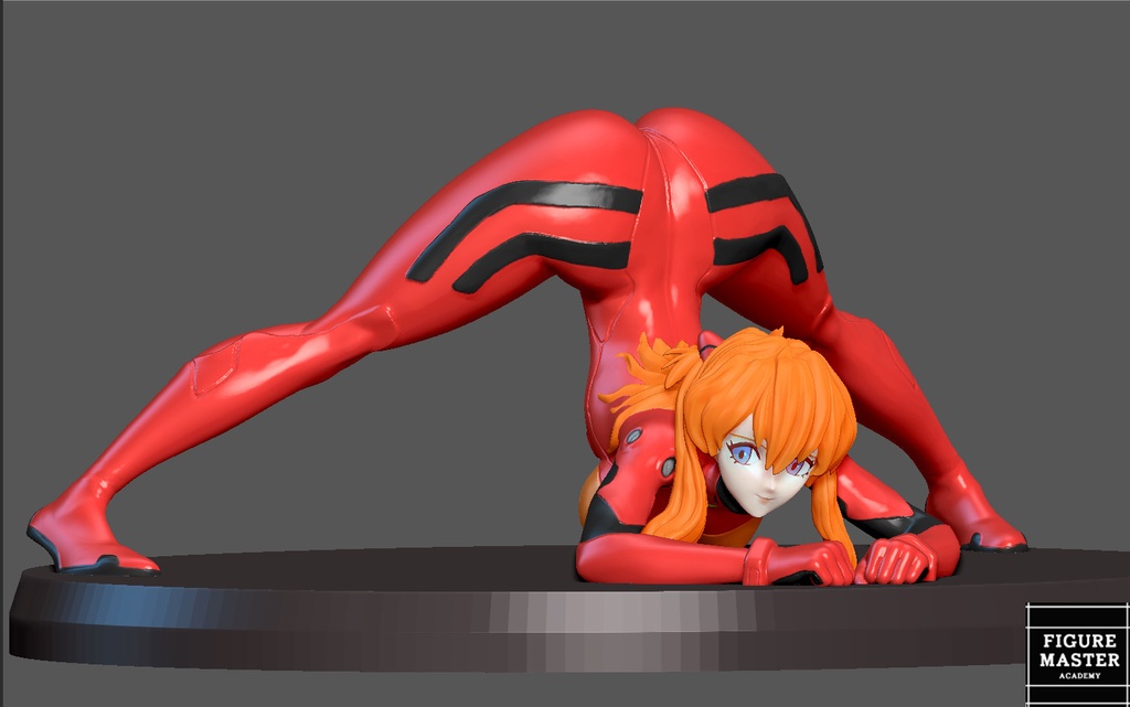 ASUKA LANGLEY JACK O CHALLENGE POSE SEXY GIRL EVANGELION ANIME 3D