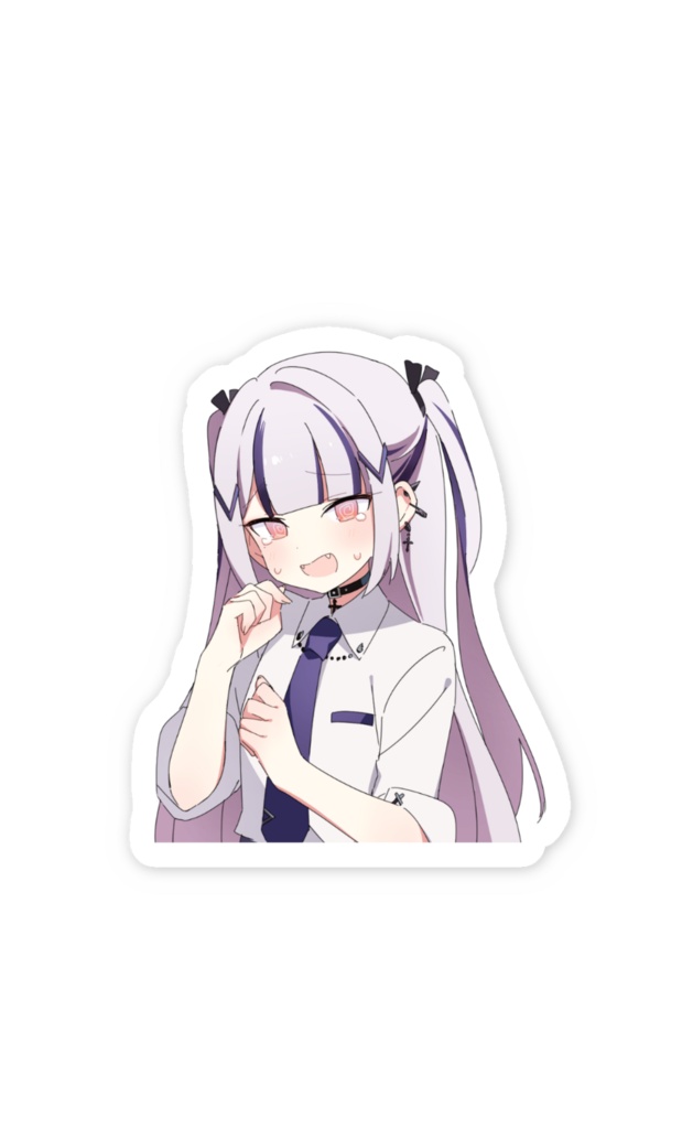 制服つむちゃんスマホステッカー