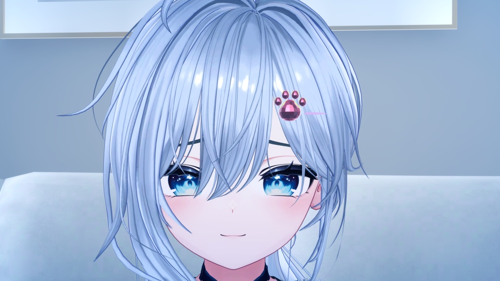 【AudioLink対応】やさしく脈打つ 肉球ヘアピン