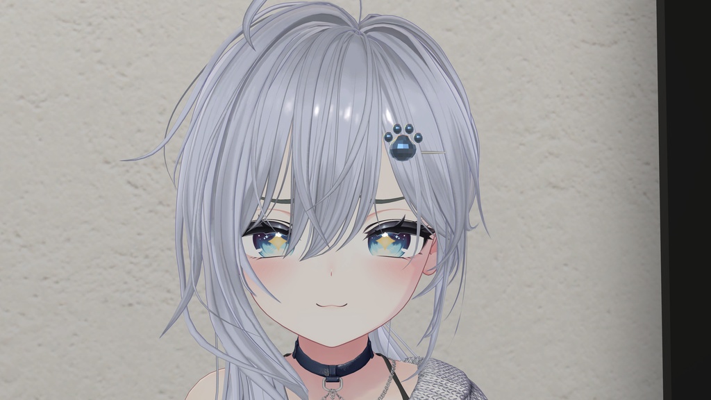 【AudioLink対応】やさしく脈打つ 肉球ヘアピン