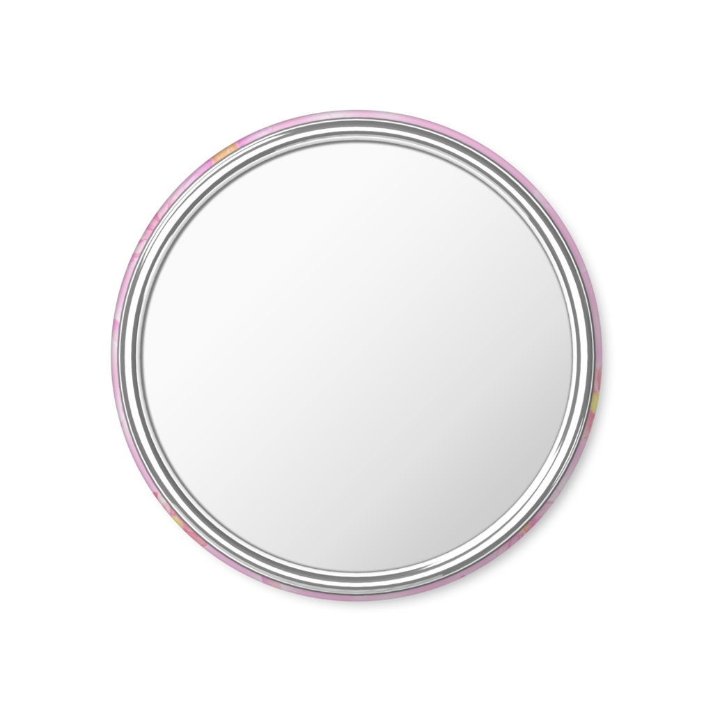 缶ミラー PI/ピンク花/56mm