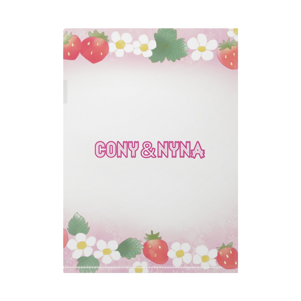 クリアファイル A4/いちご柄