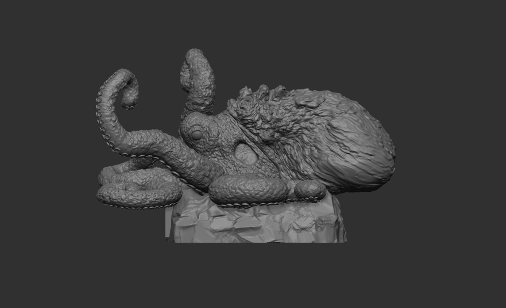 南海の魔ダコ 3Dプリントデータ
